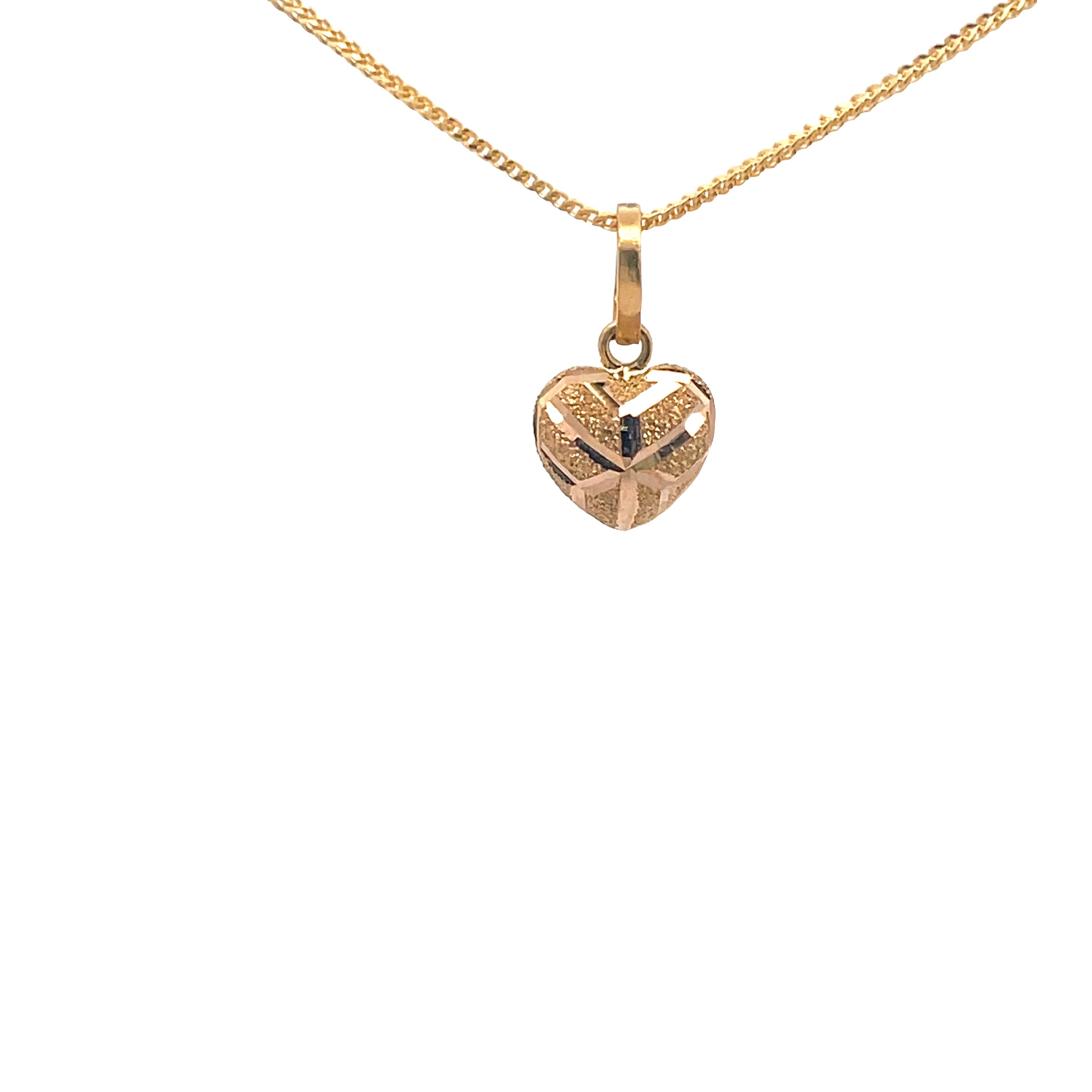 Big Heart Luxurious Locket Gold Pendant 22K Manik Chand