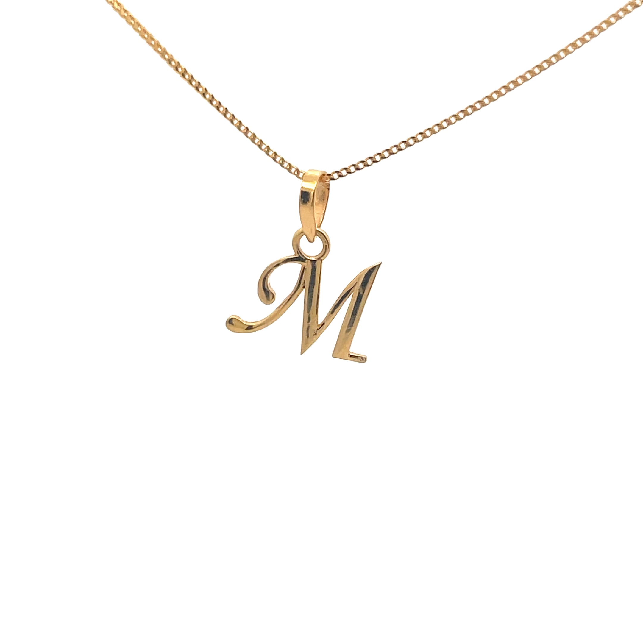 M Word/Letter Gold Locket Manik Chand Jewellers Online